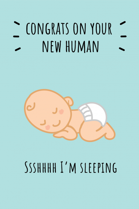 New Human - New Baby Card