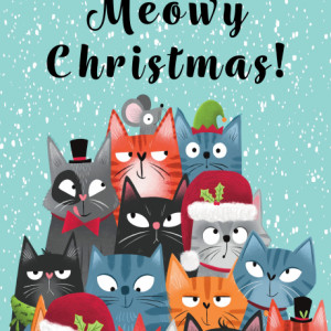 We wish you a Meowy Christmas! Cat Christmas Card