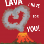 Lava Love Pun Valentine's Day Card