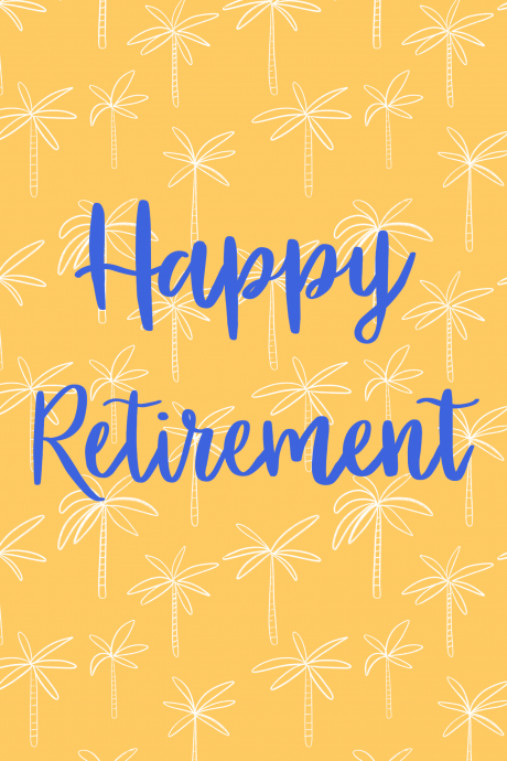 Happy Retirement - Palm Trees