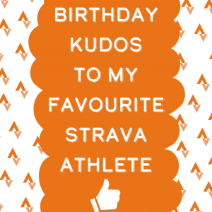 Strava Birthday card for runners and cyclists