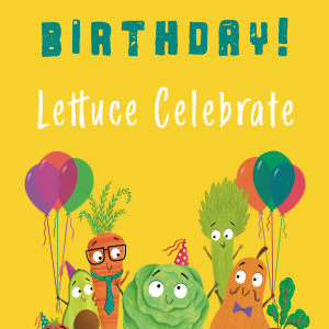 Happy Birthday Lettuce Celebrate Vegetable Card