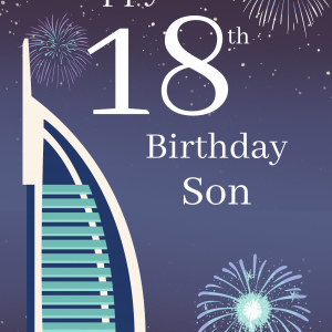 Happy 18th Birthday Son