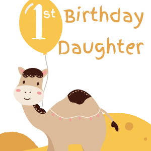 Happy 1st Birthday Daughter