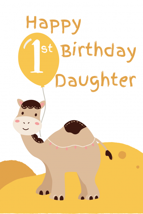 Happy 1st Birthday Daughter