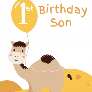 Happy 1st Birthday Son