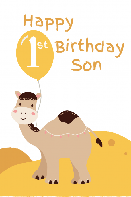 Happy 1st Birthday Son