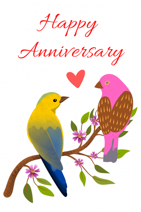Happy Anniversary - Birds