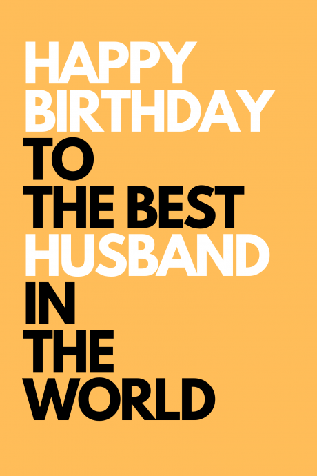 Happy Birthday - Best Husband