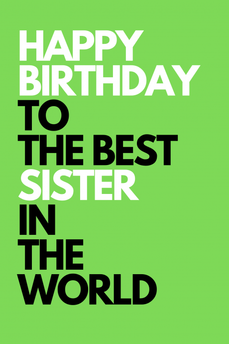 Happy Birthday - Best Sister