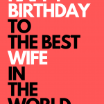 Happy Birthday - Best Wife