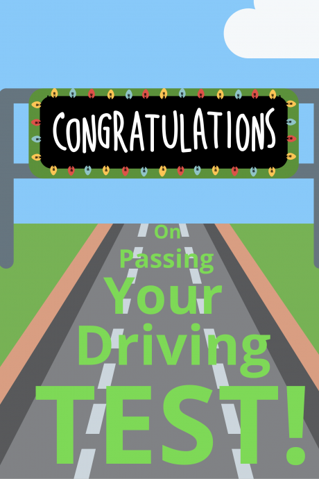 Congratulations - Passing Driving Test