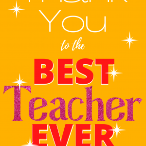 Thank You - Best Teacher