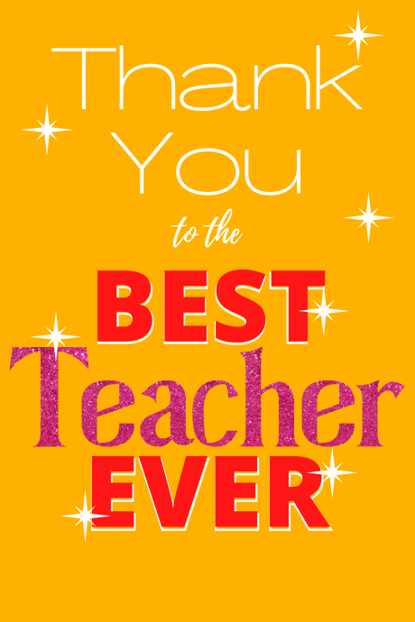 Thank You - Best Teacher