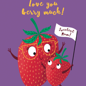 Cute Strawberry Mum Birthday Card