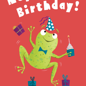 Frog Hoppy Birthday Card