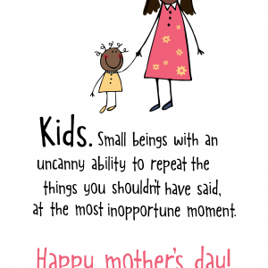 Embarrassing Kids Mother's Day Card