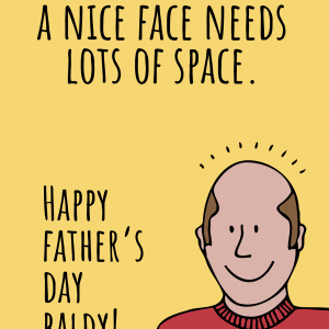 A Nice Face Father's Day Card
