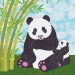 Cute Panda Mother's Day Card