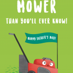 Dad Lawnmower Father's Day Card