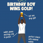 Birthday Boy Wins Olympic Gold