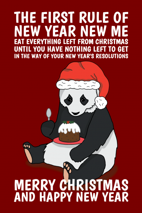 New Year New Me Funny Panda
