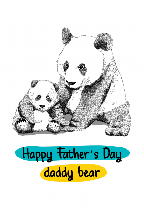 Panda Dad Card
