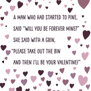 Cheeky Limerick Valentine's Card