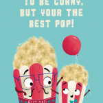 Popcorn Father's Day Card