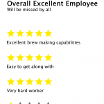 Employee Review New Job Card