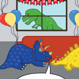 Funny Dinosaur Doyouthinkhesaurus? Joke Birthday C