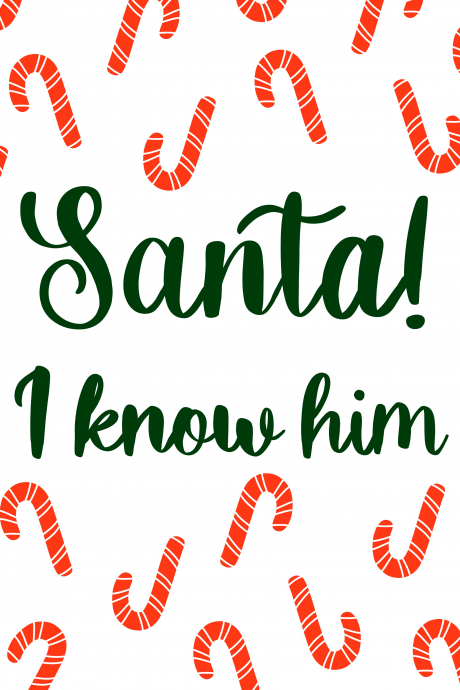 Santa! I Know Him - Elf Quote