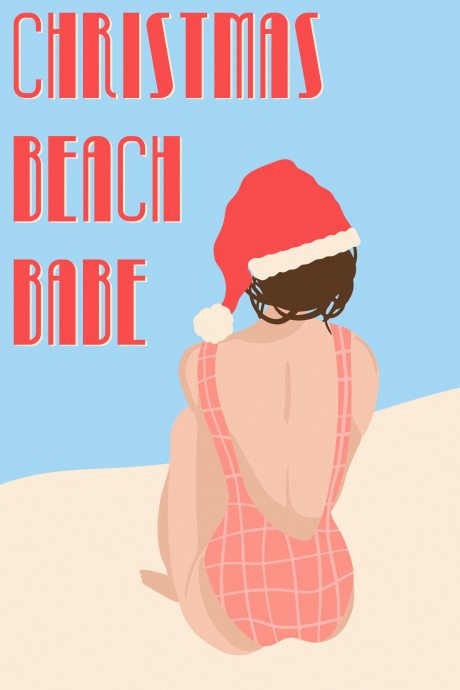 Christmas Beach Babe