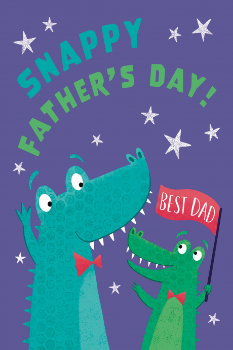 Snappy Father's Day Crocodile Card