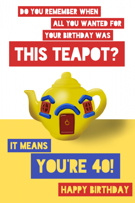 Yellow Teapot 40