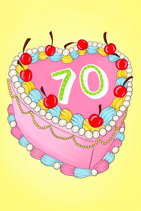 70th Birthday Cake