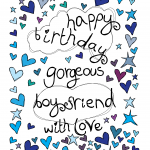 Happy Birthday Card Gorgeous Boyfriend With Love