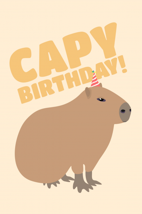 Capy Birthday! (Capybara)