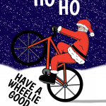 Santa Wishes You A Wheelie Good Christmas Card