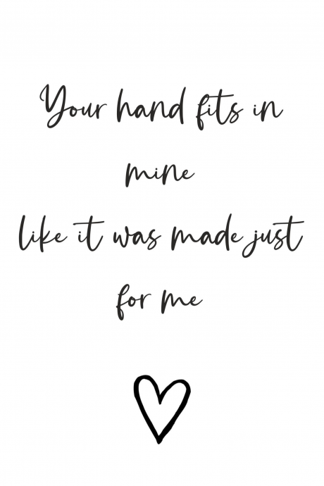 Your hand in mine