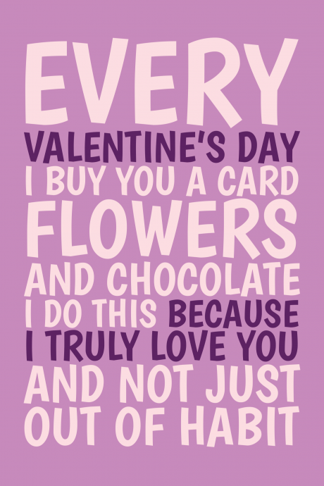 I Truly Love You Valentine's Card