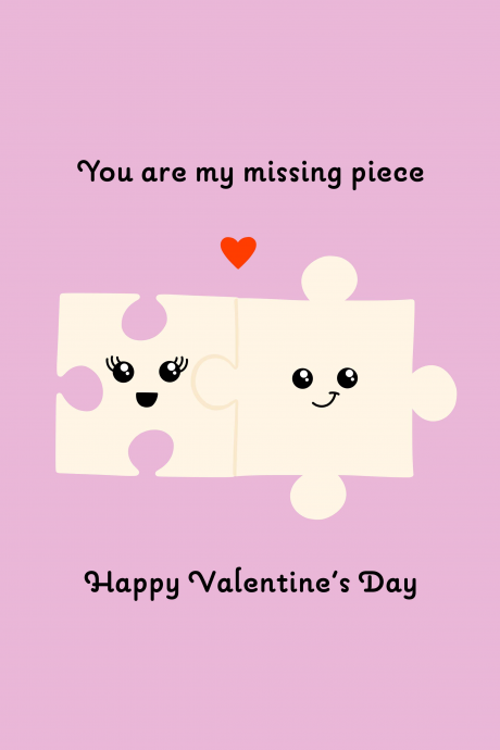 Puzzle Valentine's Card