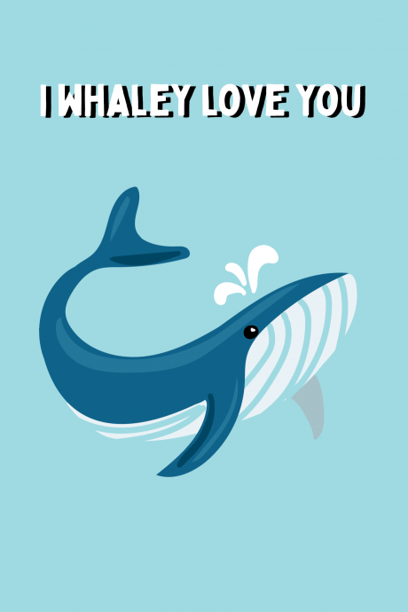 Whaley Love You - Happy Anniversary Card