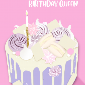 Yaaaaas Birthday Queen Card