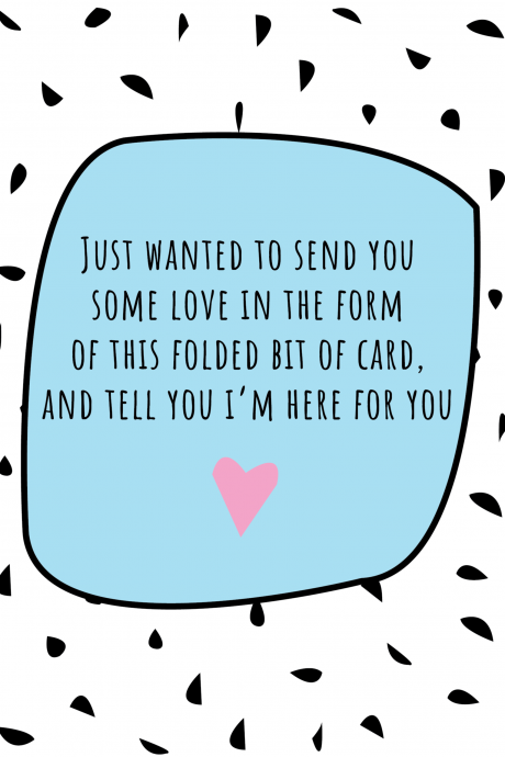 Folded Card - Thinking of you card