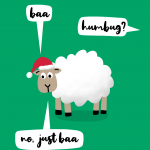 Baa Humbug Christmas Card