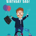 Dad Have a Wheely Fun Birthday Card