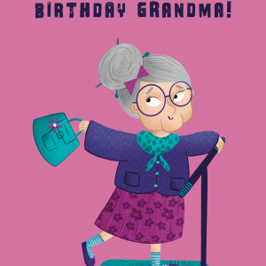 Grandma Wheely Fun Birthday Card