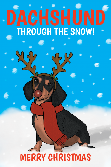 Dachshund Through The Snow Merry Christmas Card