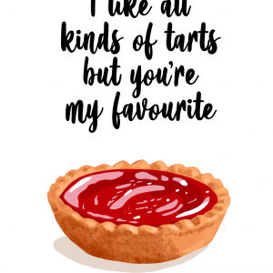 Favourite Tart Valentine's & Anniversary card